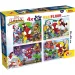 Marvel Spidey 2 w 1 maxi puzzle 4x48 elementów i kolorowanka 35x25 cm - Lisciani