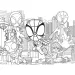 Marvel Spidey 2 w 1 puzzle 24 elementów i kolorowanka 35x25 cm - Lisciani