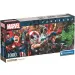 Marvelowi superbohaterowie panoramiczne puzzle 1000 elementów 98x33 cm - Clementoni