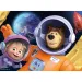 Masza i Niedźwiedź 2 w 1 maxi podłogowe puzzle i kolorowanka 4x48 elementów 35x25 cm - Lisciani