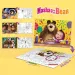 Masza i Niedźwiedź 2 w 1 maxi podłogowe puzzle i kolorowanka 4x48 elementów 35x25 cm - Lisciani