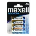 Maxell: Bateria alkaliczna 1.5V AA LR6 w opakowaniu blister 4 szt.
