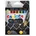 Metaliczny zestaw 8 trójkątnych kredek woskowych – Carioca
