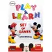 Mickey, chodź i ucz się grać w gry planszowe.