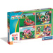 Mickey i przyjaciele 4 w 1 Supercolor puzzle - Clementoni