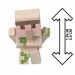 Minecraft: Odkryj minifigurkę Żelaznego Golema w białym pojemniku w kształcie miecza - Mattel