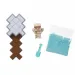 Minecraft: Odkryj minifigurkę Żelaznego Golema w białym pojemniku w kształcie miecza - Mattel
