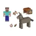 Minecraft: Zestaw figurek Steve i Osioł - Mattel