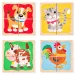 Mini drewniane puzzle ze zwierzętami w pudełku - Woodyland