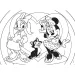 Minnie Mysz 2 w 1 puzzle i kolorowanka 108 elementów 70x50 cm - Lisciani
