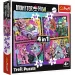 Monster High: Elektryzujący dzień 4 w 1 puzzle - Trefl