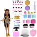 Monster High: Strasznie Słodkie Urodziny – Zestaw do dekoracji tortu z lalką Clawdeen Wolf - Mattel