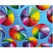 Mozaika diamentowa: Zestaw do malowania diamentami z motywem parasolki 40x50 cm