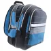 Must: Niebiesko-czarny plecak szkolny 2 w 1 z czterema przegrodami, 47x25x33 cm