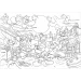 Myszka Miki - Detektyw 2 w 1 puzzle 108 elementów i kolorowanka 50x35 cm - Lisciani