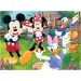 Myszka Miki 2 w 1 puzzle 24-elementowe i kolorowanka 35x25 cm - Lisciani