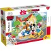 Myszka Miki i przyjaciele 2 w 1 maxi puzzle i kolorowanka 60 elementów 70x50 cm - Lisciani