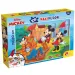 Myszka Miki i przyjaciele 2 w 1 puzzle i kolorowanka 108 elementów 70x50 cm - Lisciani