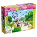 Myszka Minnie 2 w 1 maxi puzzle 150 elementów i kolorowanka 70x50 cm - Lisciani