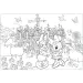 Myszka Minnie 2 w 1 maxi puzzle 150 elementów i kolorowanka 70x50 cm - Lisciani
