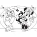 Myszka Minnie 2 w 1 maxi puzzle 24 elementowe i kolorowanka 70x50 cm – Lisciani