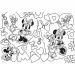 Myszka Minnie 2 w 1 maxi puzzle 2x24 elementów i kolorowanka 50x35 cm - Lisciani