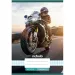 Nebulo: Zszyty zeszyt w kratkę z motywem wyścigowego motocykla 27-32 A/5