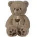 Nicotoy: Brązowy pluszowy miś z beżową wstążką 55 cm - Simba Toys