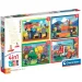 Noli zajęty 4w1 Supercolor puzzle - Clementoni