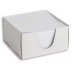 Notatnik w kostce 9×9×5 cm, 500 kartek, w białym pudełku.