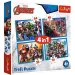Odważni Avengers 4 w 1 35-48-54-70 elementów puzzle - Trefl