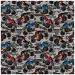 Papier do pakowania z motywem Monster Truck 100x70 cm.