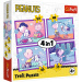 Peanuts Snoopy Dzień psa 4 w 1 puzzle 35-48-54-70 elementów - Trefl