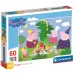 Peppa świnka 60-elementowe puzzle Supercolor - Clementoni