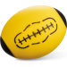 Piłka do futbolu amerykańskiego/rugby z pianki 25 x 18 cm - Mondo Toys