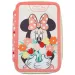 Piórnik trzykomorowy z wyposażeniem Minnie Mouse