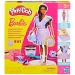 Play-Doh: Barbie Fashionista zestaw masy plastycznej z falbaniastymi sukienkami i lalką – Hasbro