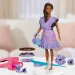 Play-Doh: Barbie Fashionista zestaw masy plastycznej z falbaniastymi sukienkami i lalką – Hasbro
