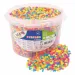 PlayBox: 5 mm neonowe kolorowe koraliki MIDI do prasowania w wiaderku, opakowanie 20 000 sztuk