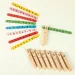 PlayBox: Drewniane klamerki dekoracyjne 74mm, opakowanie 24 sztuki