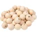 PlayBox: Drewniane koraliki kulki 30mm, opakowanie 50 sztuk