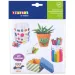 PlayBox: Dwustronne arkusze klejące 15x15cm, 5 sztuk.