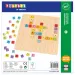 PlayBox: Kolorowa drewniana zabawka edukacyjna ABC 25x25 cm