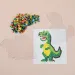 PlayBox: Kreatywny zestaw do prasowania koralików MIDI 5 mm z dinozaurami