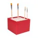 PlayBox: Pudełko na pędzle z 64 miejscami, 13x13x10 cm.