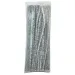 PlayBox: Srebrne druciki chenille 100 sztuk 6 mm
