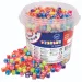 PlayBox: Zestaw kolorowych koralików z literkami 1250 sztuk 7x7x7mm