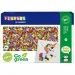 PlayBox: Zestaw zielonych koralików do prasowania MIDI 5 mm z kwadratową podkładką, opakowanie 4000 sztuk
