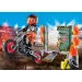Playmobil: Zestaw startowy - Motocykl kaskaderski z płonącą obręczą (71256)