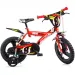 Profesjonalny czerwony rower dziecięcy w rozmiarze 14 - rower Dino Bikes